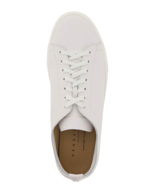 Henderson Lederen Sneakers in het White voor heren