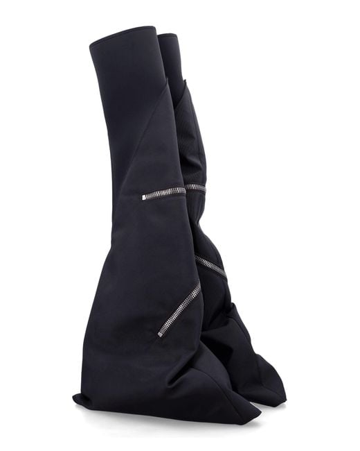 Rick Owens Blue Cargo Fetish Sneaks In Black