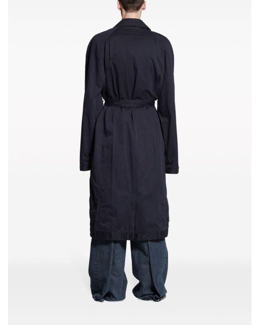 Balenciaga Langer Deconstructed Mantel in Blue für Herren