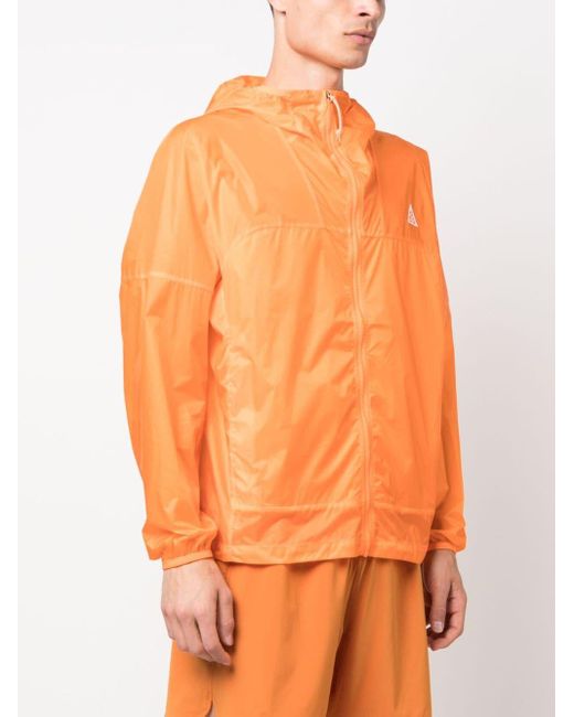 Nike Orange Acg Cinder Cone Windproof Jacket Bright Mandarin for men