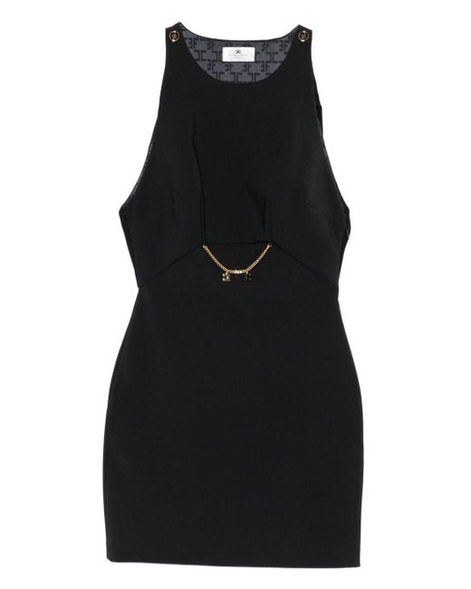 Elisabetta Franchi Midi -jurk in het Black