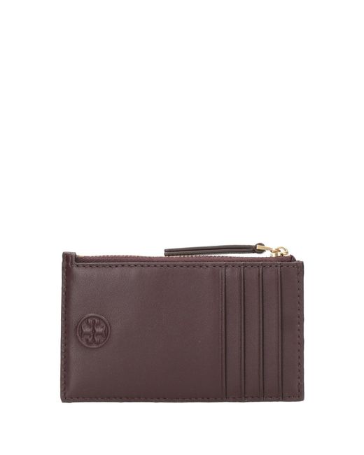 Tory Burch Purple E Brieftaschen Bordeaux