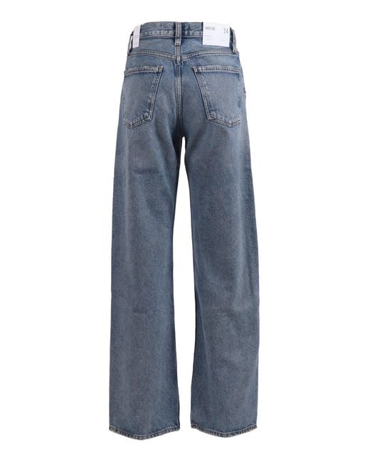 Agolde Blue Arc Criss Cross Jean