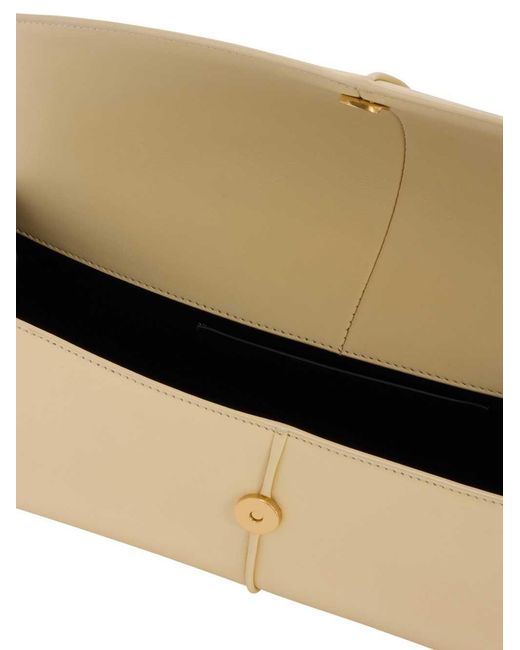 Jil Sander Black Linea Leather Shoulder Bag
