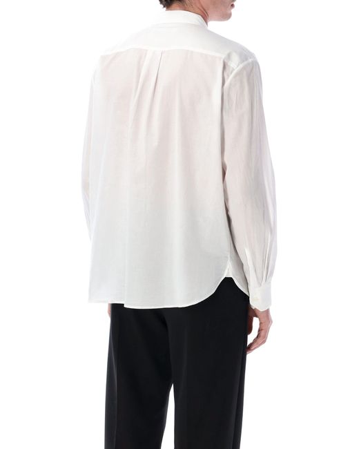 Our Legacy White Ivory Pintuck Cotton Promise Shirt