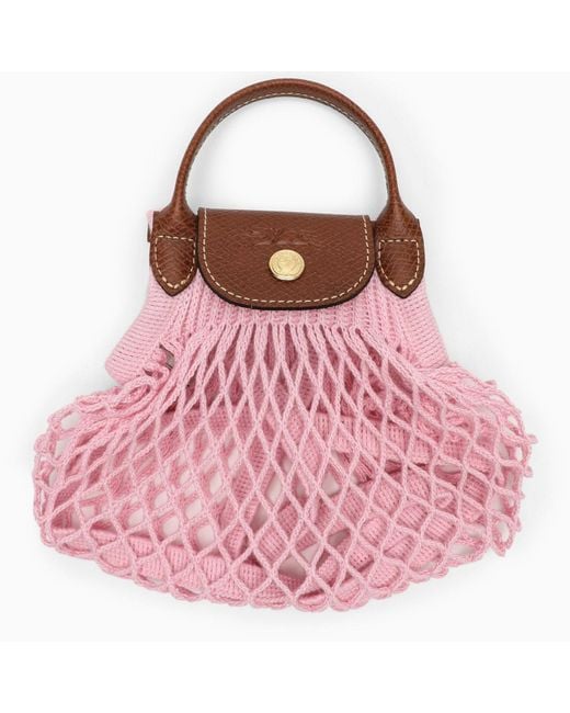 Pink La Pliage Filet XS Longchamp