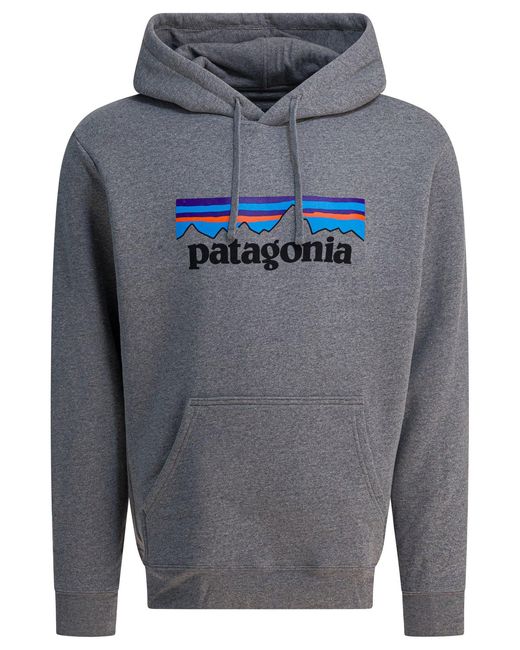 Patagonia "P 6 Logo Uprisal" Sweatshirt in Gray für Herren