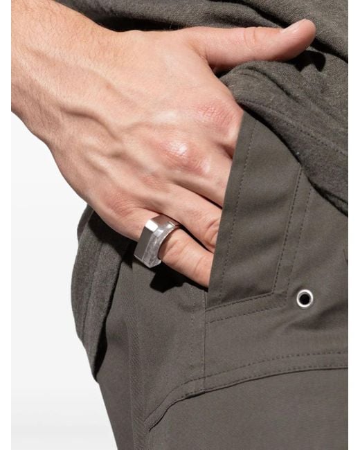 Rick Owens Hollywood Double Crystal Ring in het White
