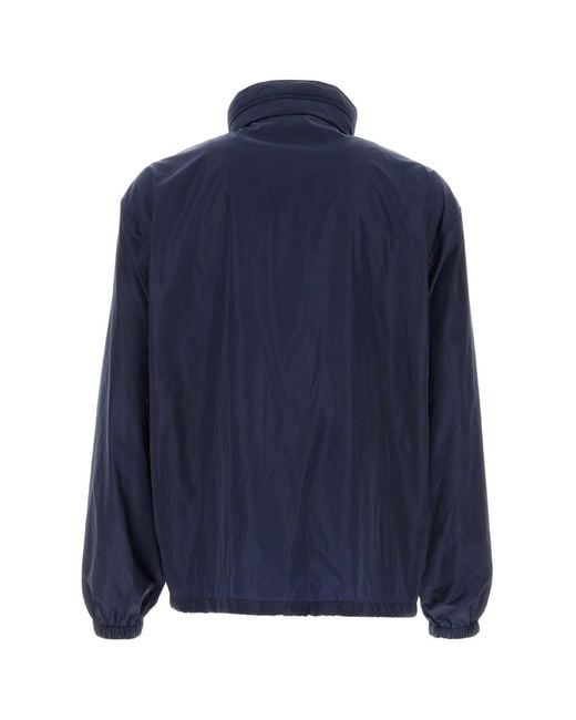 Saint Laurent Blue Solid Jacket for men