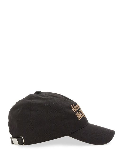 McQueen Black Baseball Cap for men