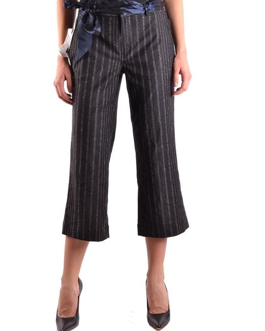Jacob Cohen Black Wool Pants