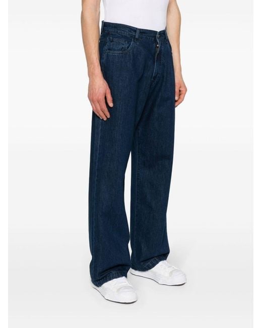 Societe Anonyme Blue Cross Straight-Leg Jeans