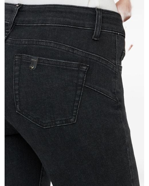 Liu Jo Bootcut Jeans Verfraaid Met Knopen in het Blue