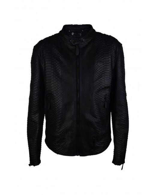 Philipp Plein Black Biker Jacket