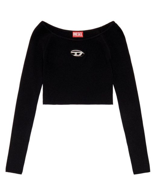 DIESEL Oval D Top in het Black voor heren