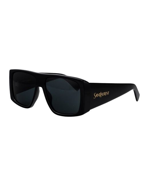 Saint Laurent Black Squared Sunglasses Sl 832 001