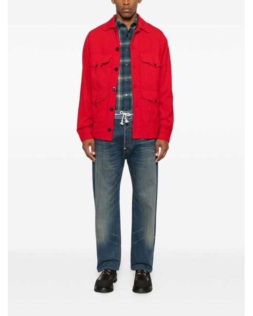Junya Watanabe Red Wool Blend Jacket for men