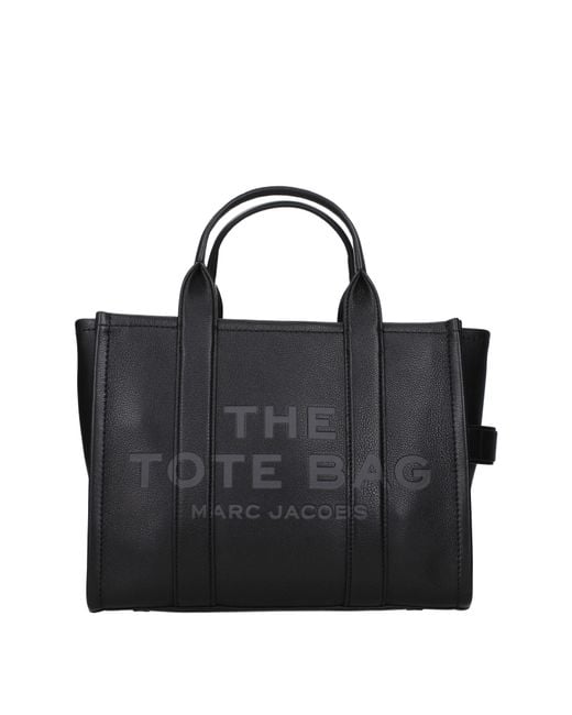 Marc Jacobs Black Borse A Mano The Tote Donna Pelle Nero