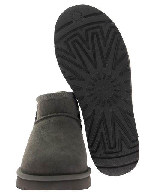 Ugg Gray Classic Ultra Mini