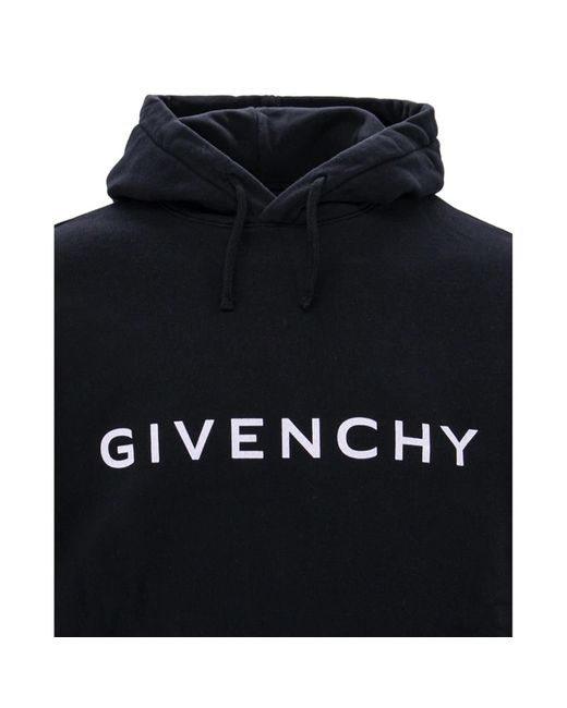 Givenchy Blue Cotton Logo Sweatshirt for men