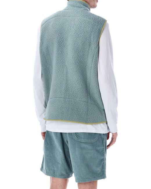 Patagonia Blue Retro Pile Fleece Vest