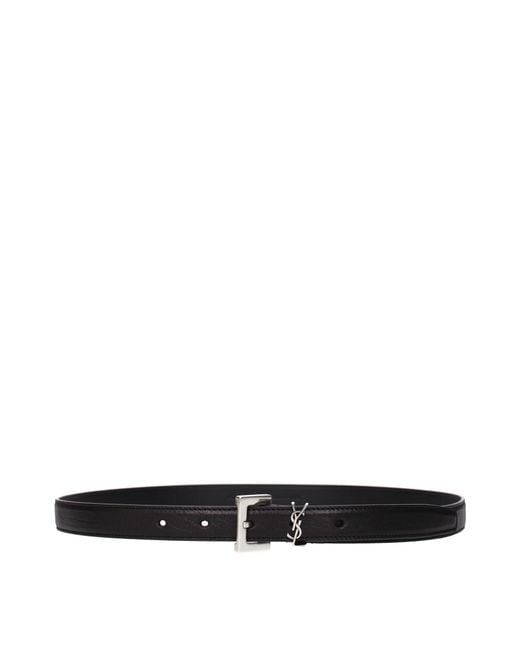 Saint Laurent Black Belt Leather