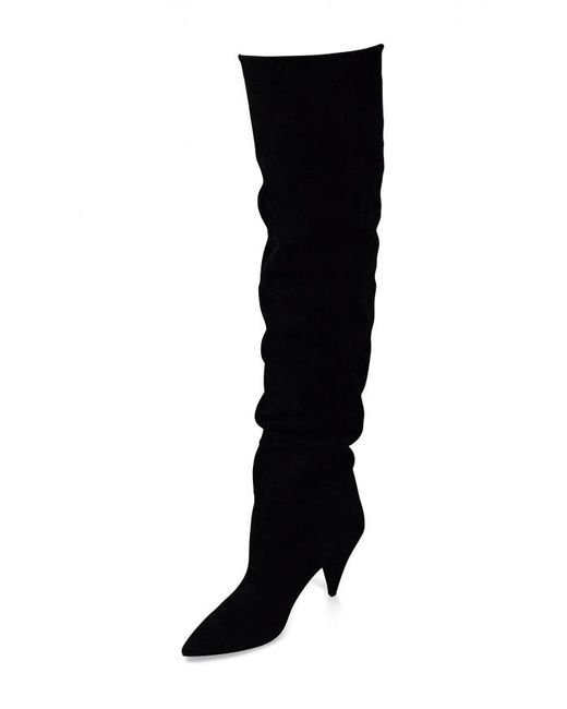 Saint Laurent Black Era 85 Over-The-Knee Boots