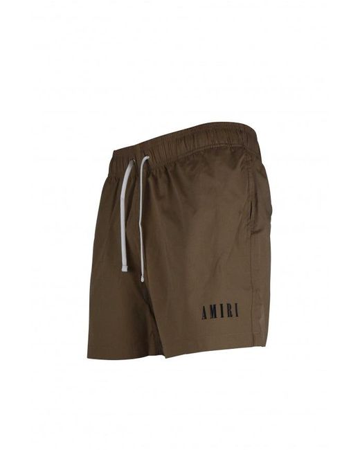 Amiri Green Polyester And Elastane Swim Shorts for men
