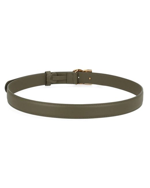 Dolce & Gabbana Green Logo Buckle Belt