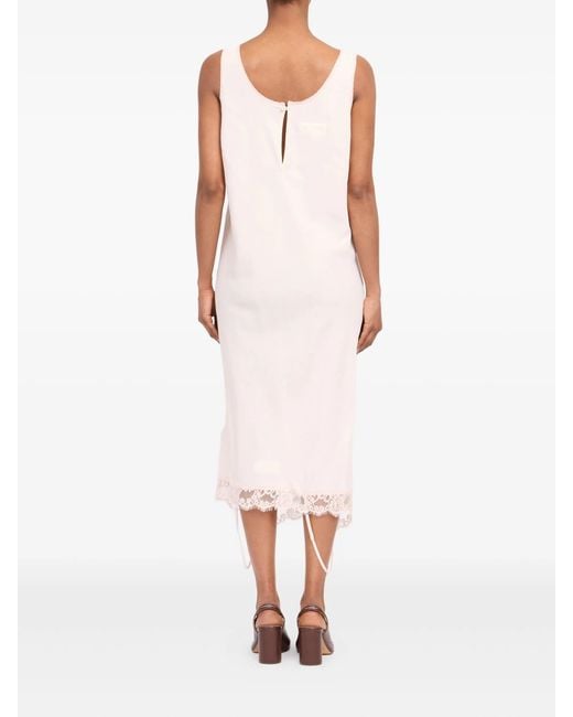 MM6 by Maison Margiela White Midi Dress