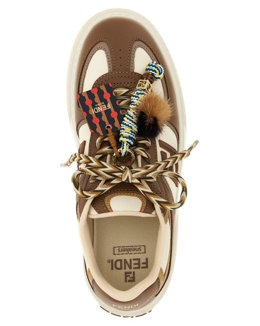 Fendi Multicolor ' Match' Sneakers