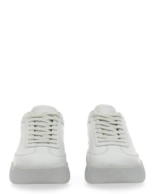 Stella McCartney White Diamond Effect Crystal Loop Sneaker