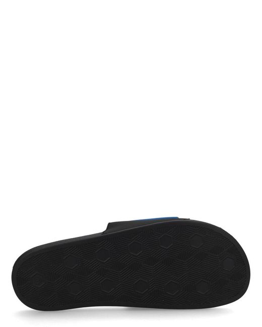 Versace Jeans Couture Blue Elastane Pvc Flat