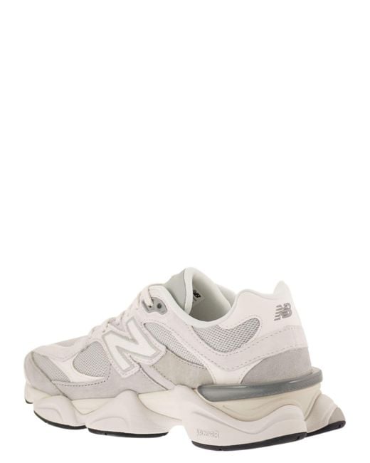 New Balance White 9060 Sneakers