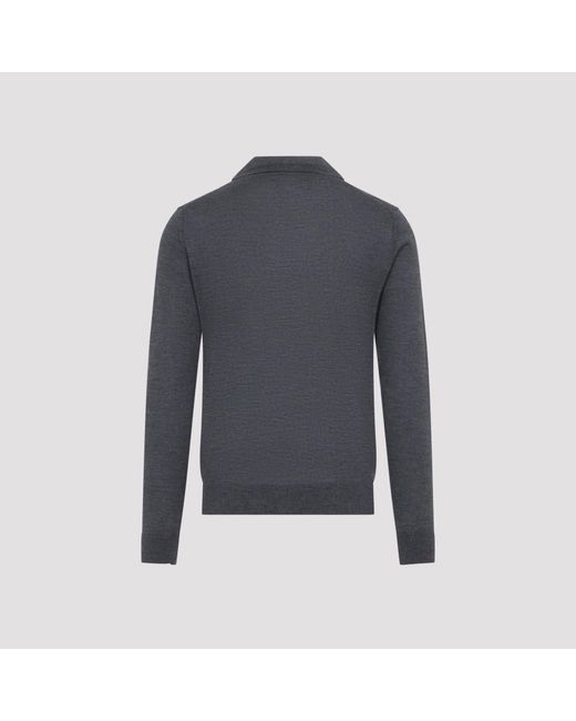 Etro Fuji Gebreide Polo in het Blue voor heren