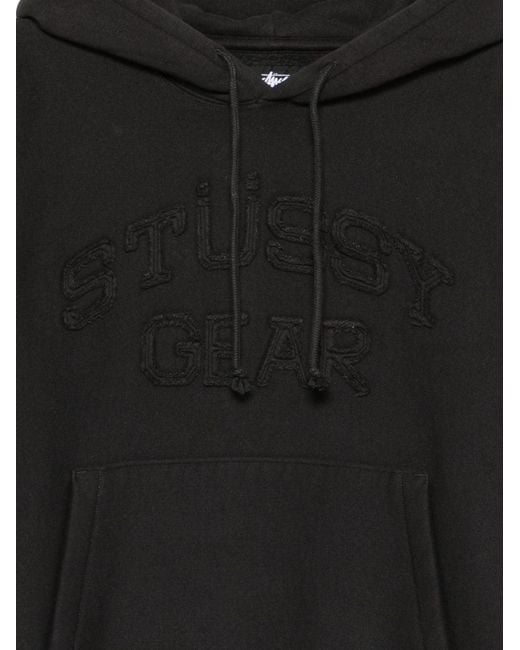 Stussy Black Drawstring Hood Pouch for men