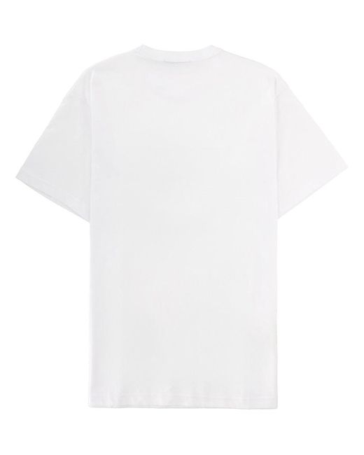 Versace Jeans Couture Blue T Shirt Con Stampa