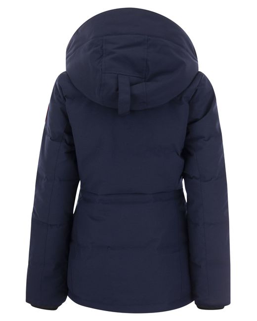 Canada Goose Blue Chelsea Hooded Shell-down Parka Jacket