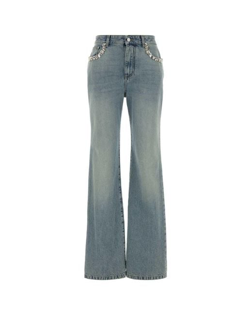 McQueen Blue Denim Jeans