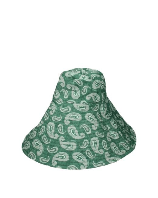 Jacquemus Green Logo-print Bucket Hat