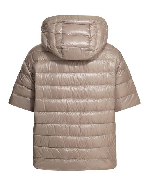 Herno Gray Reversible Short Down Jacket