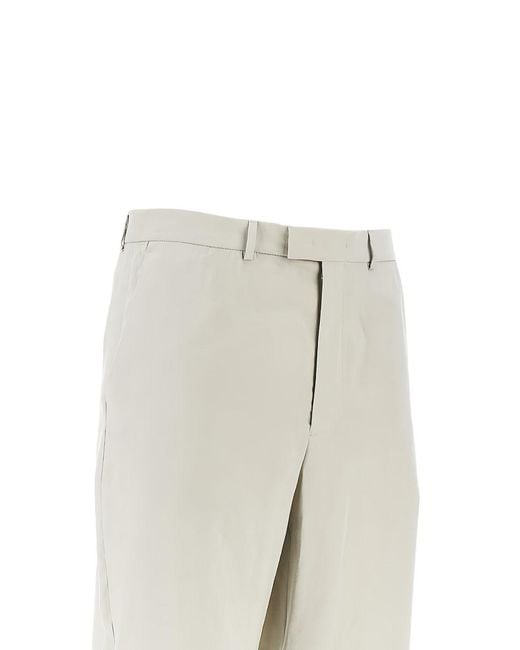 Emporio Armani Gray Chino Trousers for men