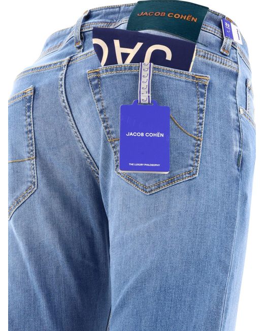 Jacob Cohen "nick Slim" Jeans in het Blue voor heren