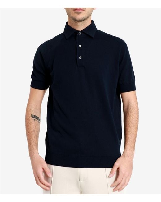 Filippo De Laurentis Blue T Shirts And Polos