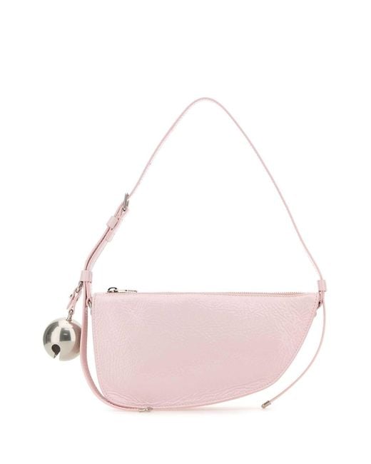 Burberry Pink Leather Knight Small Shoulder Bag for men