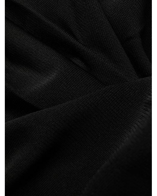 Saint Laurent Black Transparentes Kleid