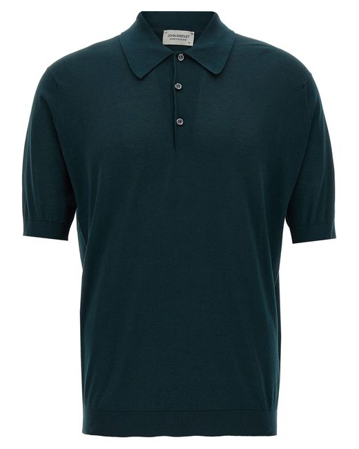 John Smedley 'isis' Polo Shirt in het Green
