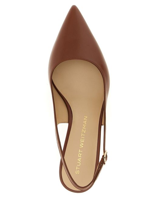Stuart Weitzman Brown Stuart Sculpt' Slingback