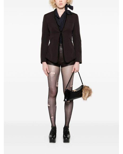 Alexander McQueen Black Wool Single-Breastded Jacket