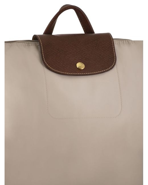 Longchamp Natural Le Pliage Original M Canvas Backpack
